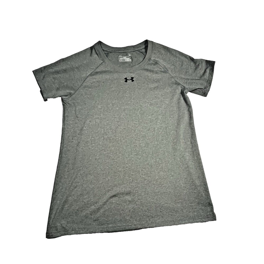 UNDER ARMOUR Loose S/S T-shirt Women’s Small Gray Heat Gear Fitness Workout